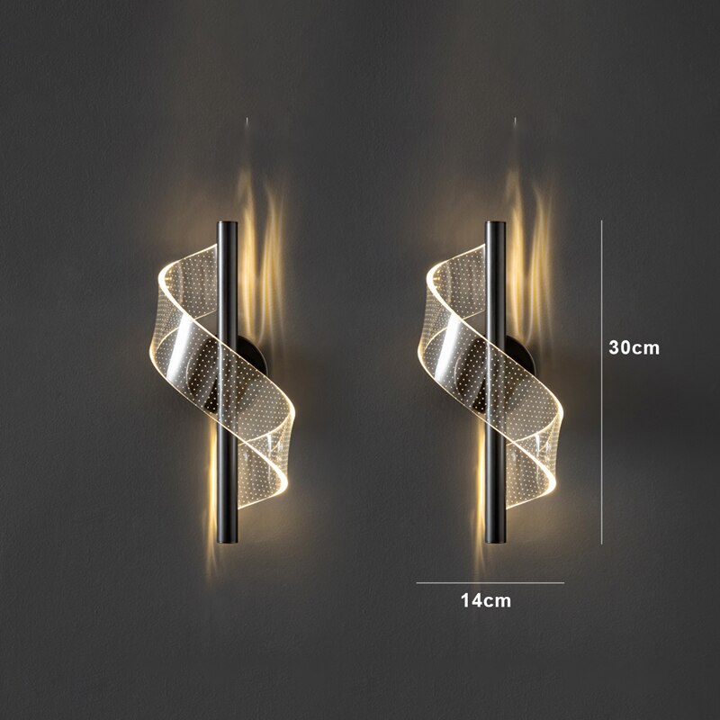 Glasspilar - Luxe wandlamp met glazen kandelaar