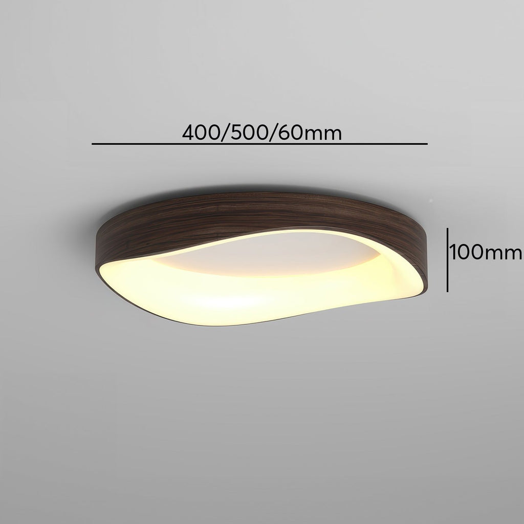 Nordic Artistieke Houtnerf Plafondlamp