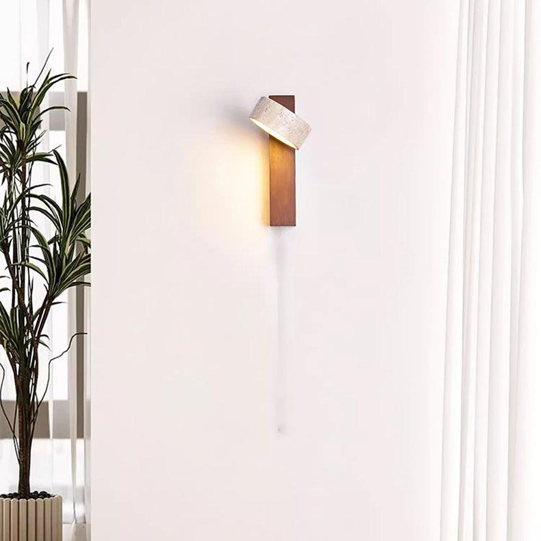 Wabi Sabi Off-white Travertin Wandlamp